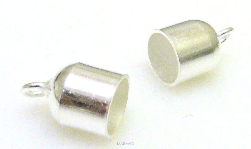 Końcówki do rzemieni 7mm - srebro 925 - 1 para