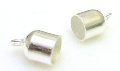 Końcówki do rzemieni 7mm - srebro 925 - 1 para