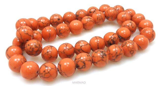 Howlit - kula 10mm - ciemno pomarańczowy