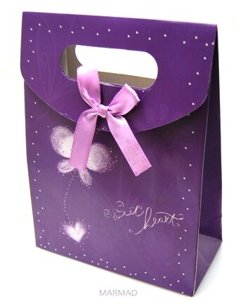 Torebka na prezent - fioletowa