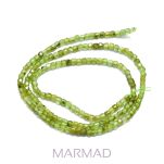 Perydot - (Oliwin) fasetowany - sześcian 2x2x2mm - 3