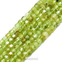 Perydot - (Oliwin) fasetowany - sześcian 2x2x2mm