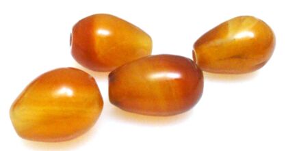 Agat karneol - kropla 14x10mm