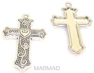 Zawieszka - ozdobny krzyż 33x22mm