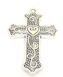Zawieszka - ozdobny krzyż 33x22mm