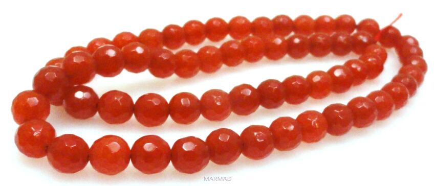 Jadeit fasetowany - kula 6mm 