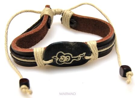 Bransoleta skórzana regulowana 