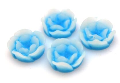 Kaboszon - różyczka błękitna 12mm