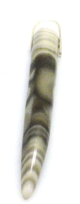 Zawieszka - krzemień pasiasty kieł 69x10x9mm + srebro 925