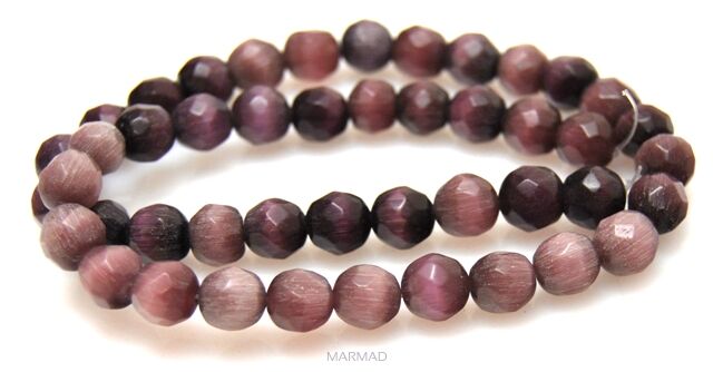 Uleksyt fasetowany - kula 8mm - fioletowy