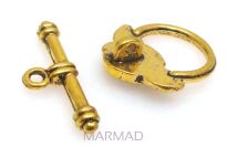 Zapięcie kwiatek - antyczne złoto