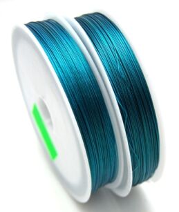 Linka jubilerska turkusowa - średnica 0,45mm