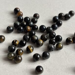Tygrysie oko niebiesko brązowe - kula 6mm