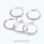 Łącznik, konektor, Baza filigranowa do kolczyków i wisiorków - 33x30mm - 2