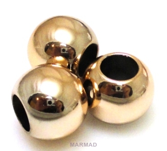 Akryl metalizowany złoty - oponka 20x16mm