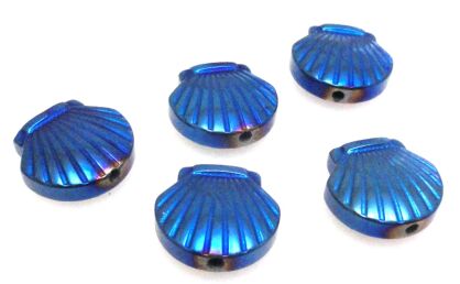 Hematyt niebieski - muszelka 10x10mm