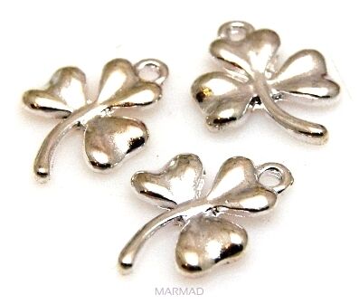 Element ozdobny do zawieszania - kokardka z serduszkiem 18x14mm - posrebrzane