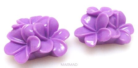 Kaboszon - kwiatuszki 20mm - liliowe