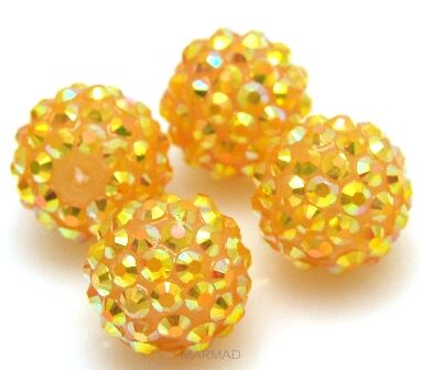 Akryl - kula 15mm - żółta