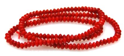 Koral - oponka 4x2mm - czerwony