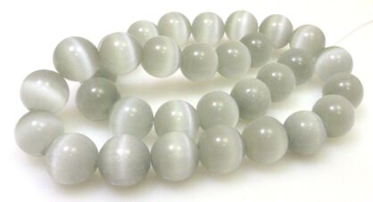 Kocie oko- uleksytowe  - kula 12mm - szary