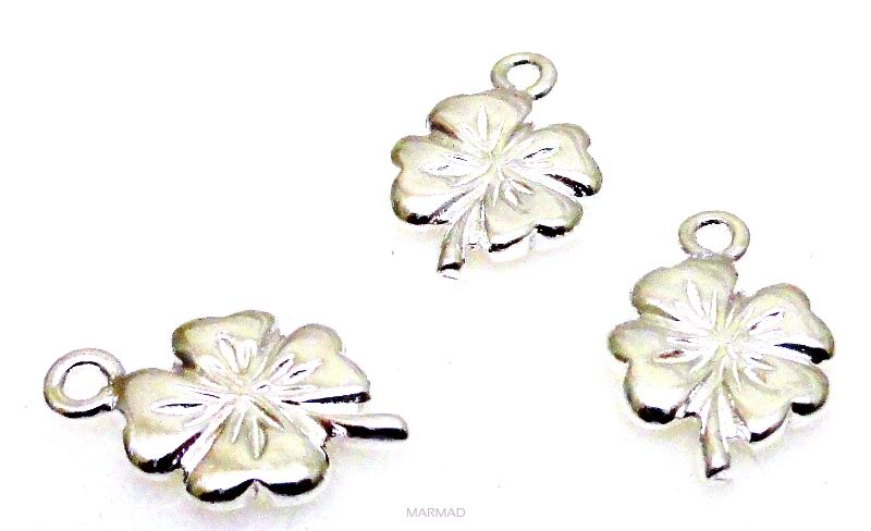 Zawieszka koniczynka 13x8mm - srebro 925