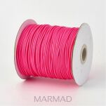 Sznurek jubilerski woskowany - o średnicy 2mm - różowy- deep pink - 2