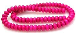 Magnezyt howlitowy - oponka 8x4mm - różowy