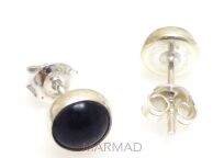 Ametyst 6mm - kolczyki sztyft + srebro 925