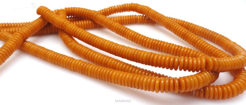 Akryl z żywicą - talarki miodowe 7,5x2mm