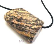 Jaspis leopard - na wisior - trapez 44x29x17mm