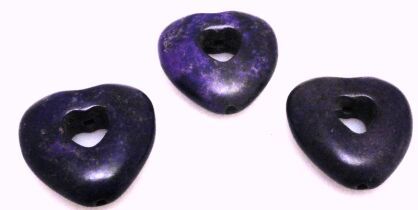 Howlit - serce 20x19mm - fioletowy