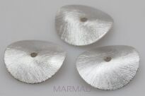 Talerzyk satynowy - 20mm - miedź posrebrzana