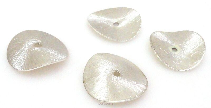 Talerzyk satynowy - 20mm - miedź posrebrzana