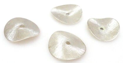 Talerzyk satynowy - 20mm - miedź posrebrzana