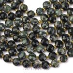 Jaspis kambaba fasetowany moneta 6x4mm - 2