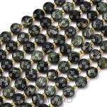 Jaspis kambaba fasetowany moneta 6x4mm - 4