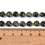 Jaspis kambaba fasetowany moneta 6x4mm - 5