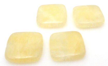 Kalcyt żółty - kwadrat 20x20mm