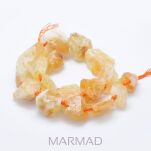 Cytryn - surowe kamieniez otworem - 2