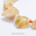 Cytryn - surowe kamieniez otworem - 3