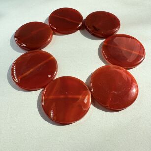 Karneol - moneta 42-46mm- II gatunek
