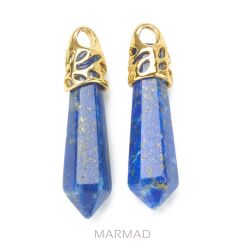 Zawieszka - lapis lazuli grot 35x8mm