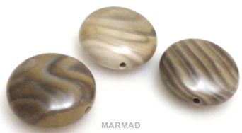 Krzemień pasiasty - moneta 20mm - zestaw 3 szt.