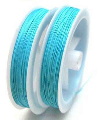 Linka jubilerska jasno niebieska - średnica 0,45mm