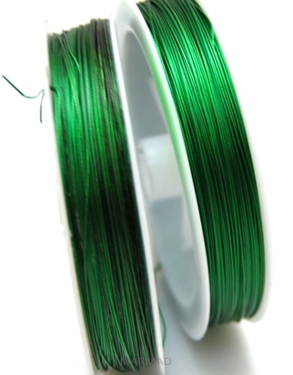 Linka jubilerska zielona - średnica 0,45mm