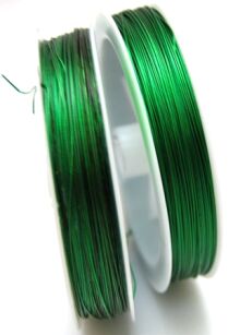 Linka jubilerska zielona - średnica 0,45mm