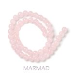 Jadeit Malezyjski- kula 4mm - kolor kwarcu różowego - 2