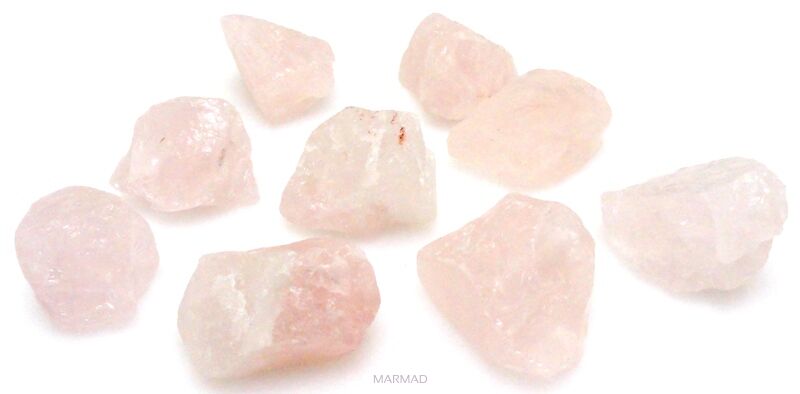 Kwarc różowy - surowe kamienie