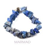 Lapis lazuli z pirytem - surowe kamienie, bryłki - z otworem - 3